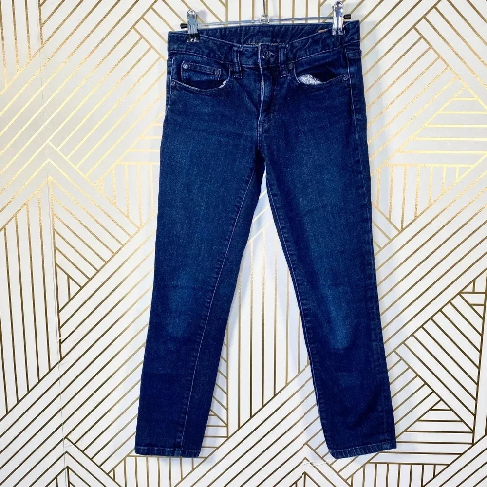 Tory Burch‎ Cropped Skinny Jeans in Medium Wash